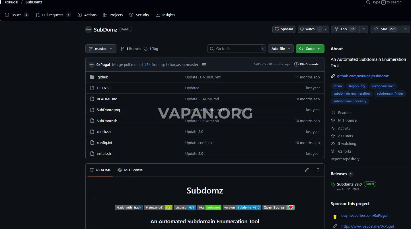 Скрипт Subdomz на Git Скрипт Subdomz