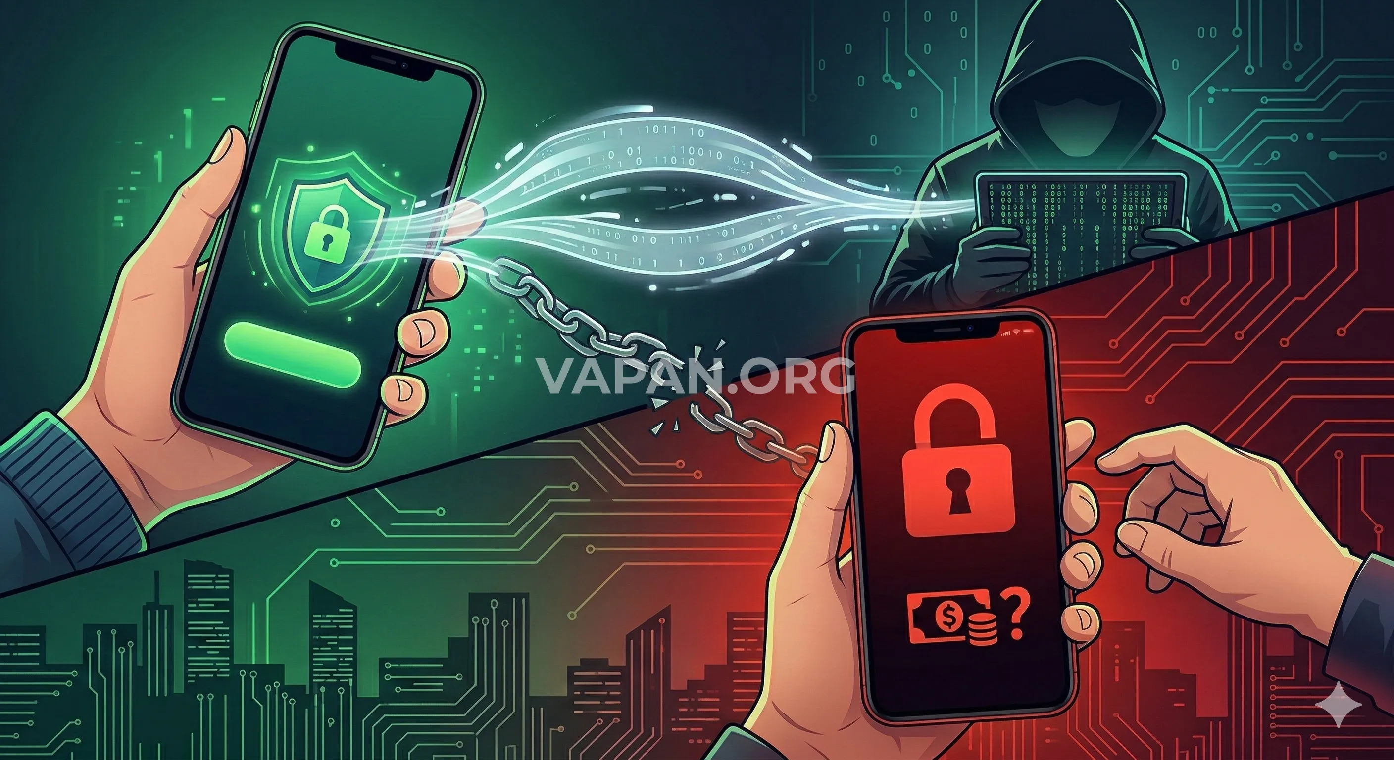 Ілюстрація шантажу після компрометації Apple ID на iPhone