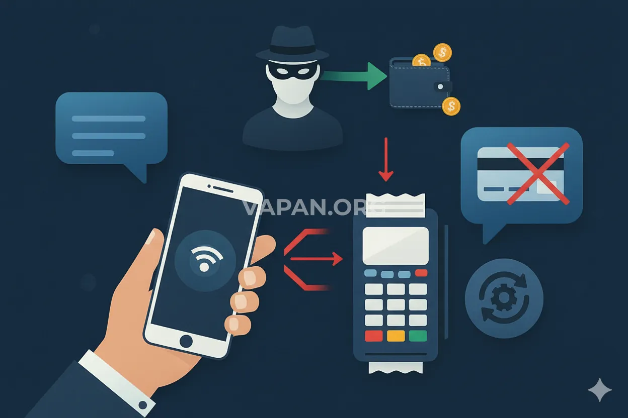 Ілюстрація викрадення данних через nfc
